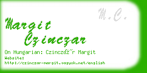 margit czinczar business card